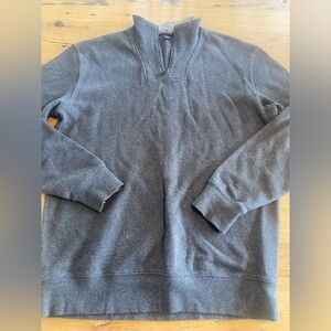 Kirkland Signature Men's‎ Charcoal Zip-Up Sweater